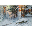 РЕПРОДУКЦИИ НА КАРТИНИ Зимна гора на слънце (1923)